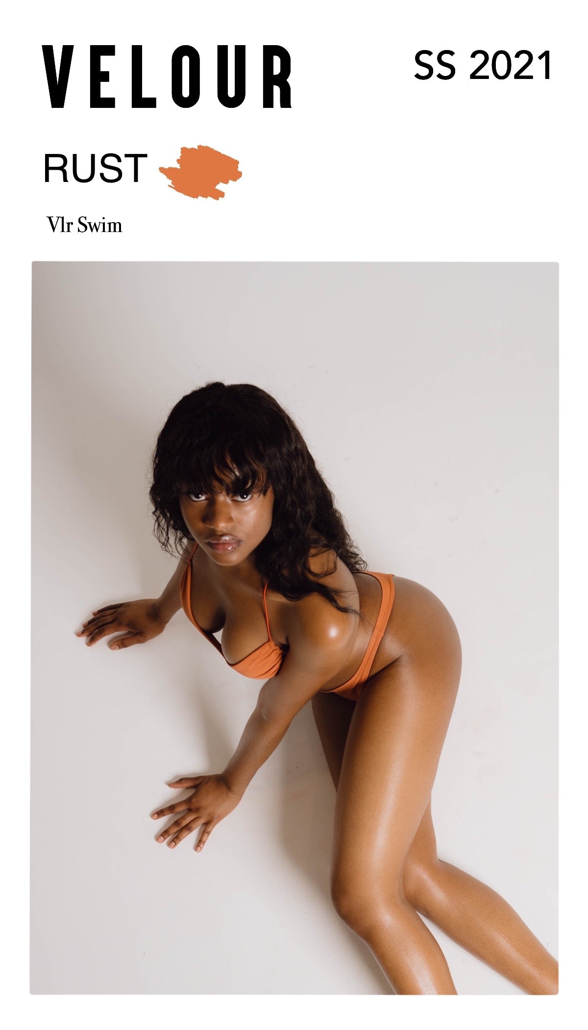 Rust Vlr Swim Bikini Top