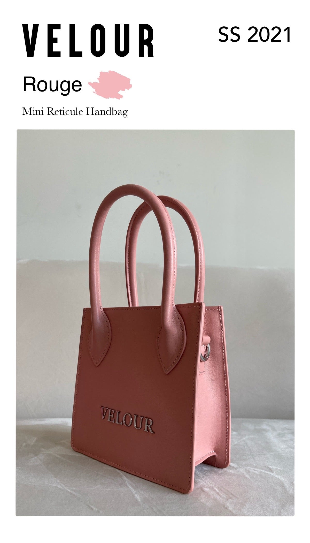 Rouge Mini Reticule Handbag