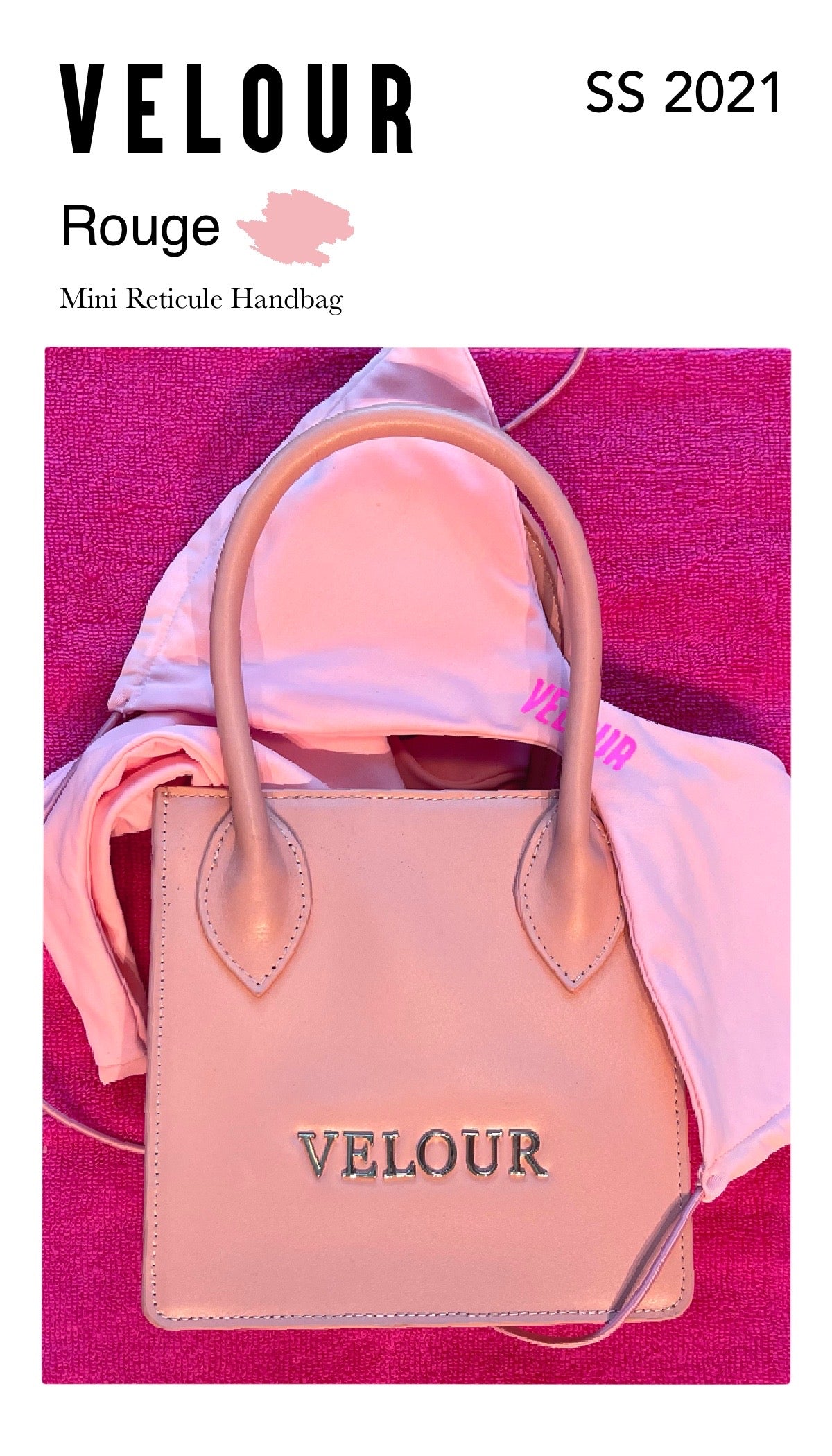 Rouge Mini Reticule Handbag