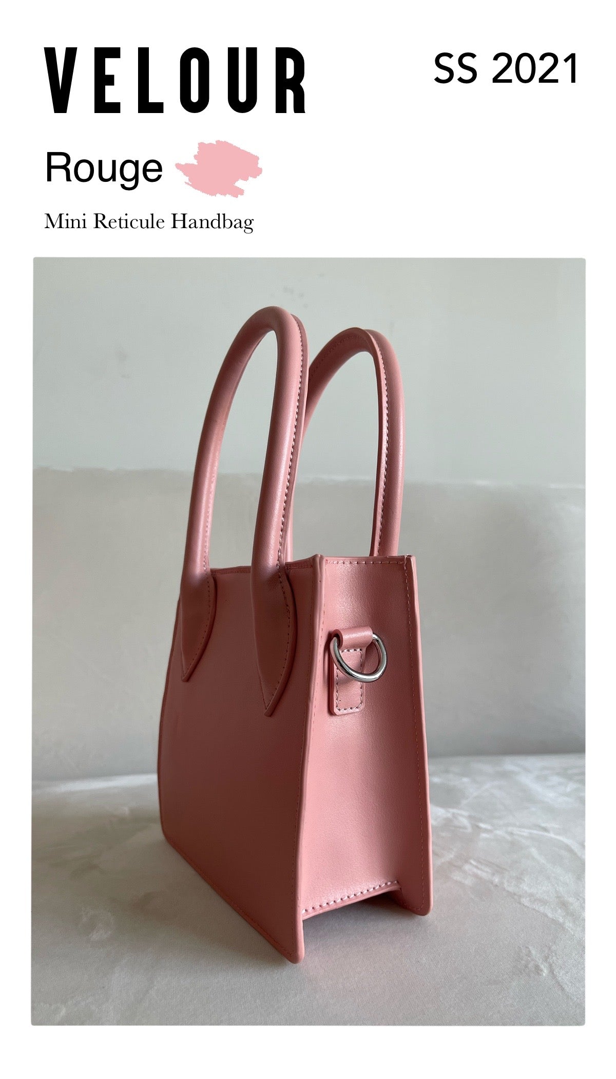 Rouge Mini Reticule Handbag