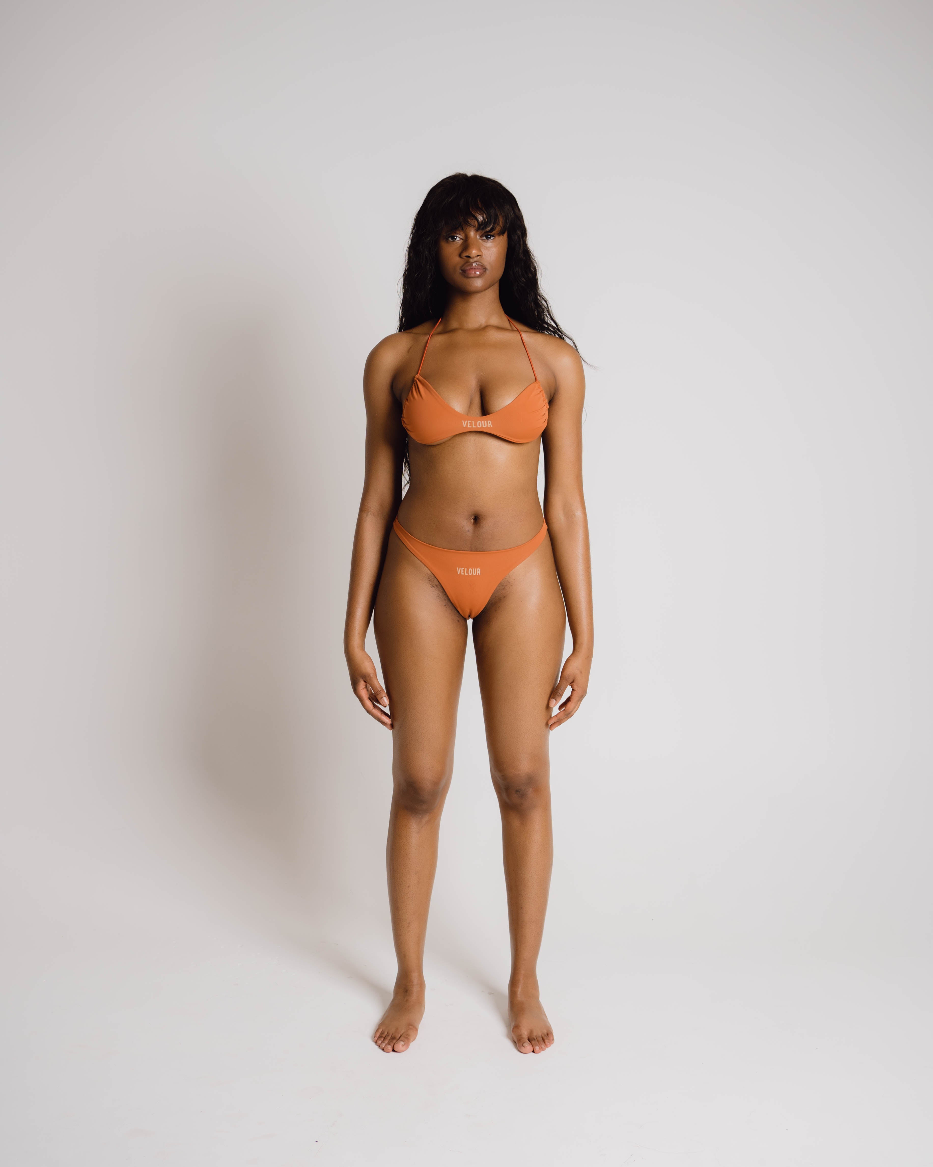 Rust Vlr Swim Bikini Top
